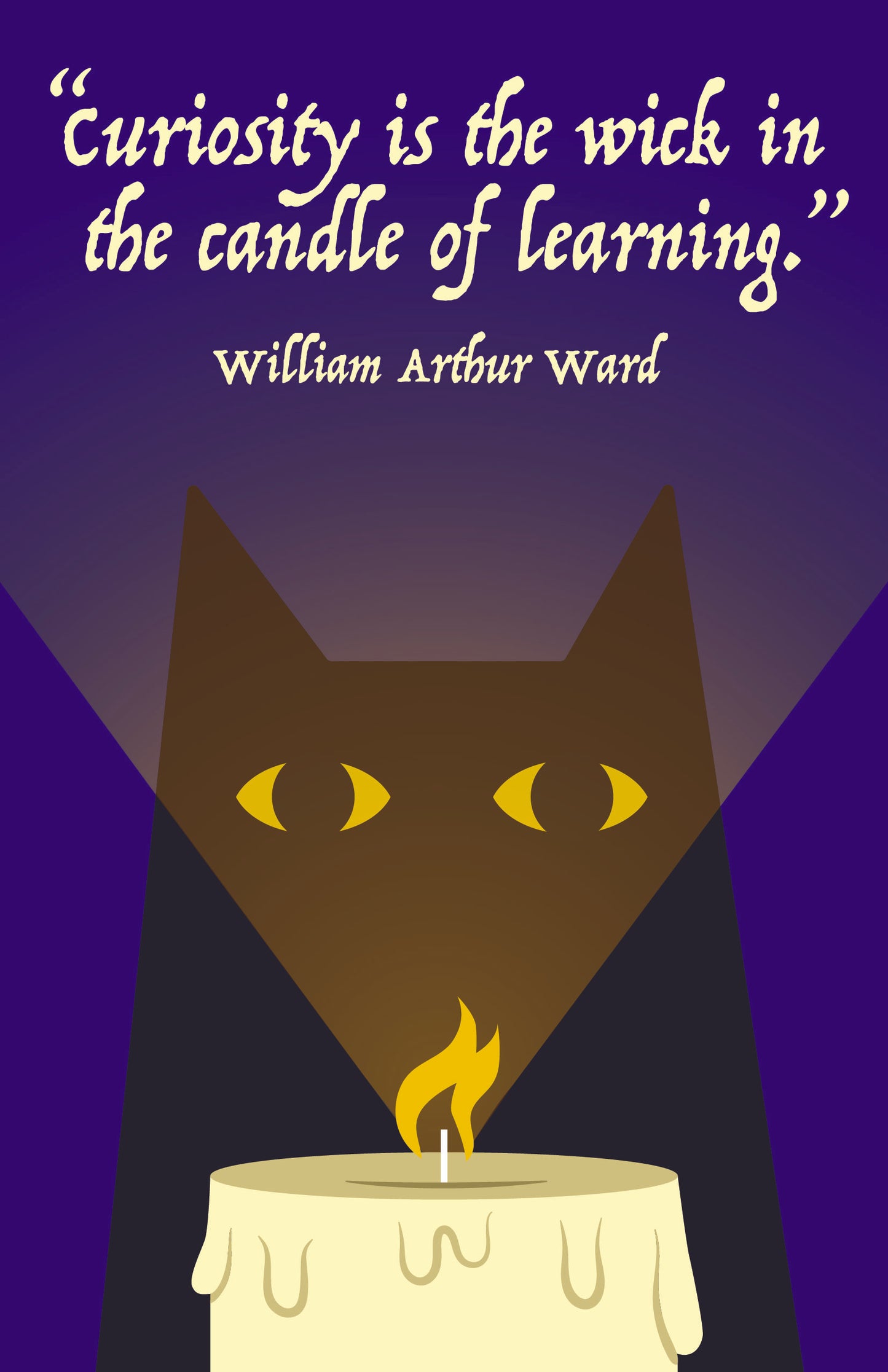 Curious Cat Classroom Poster PDF