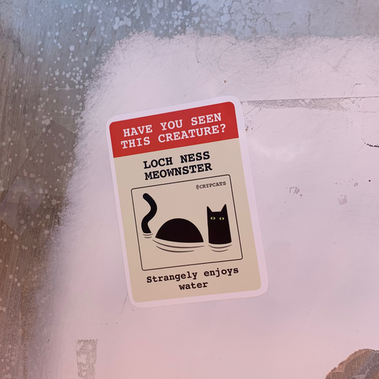 Loch Ness Meownster Sticker Pack