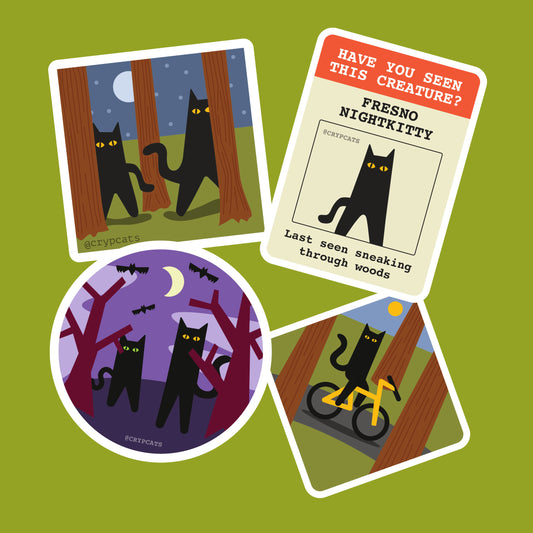 Fresno Nightkitties Sticker Pack