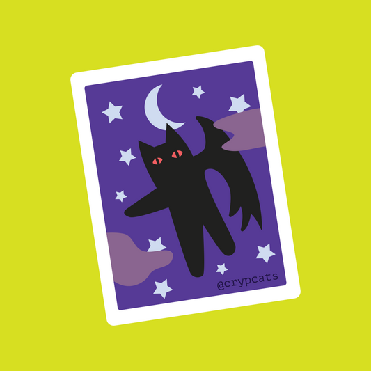 Mothcat Sticker