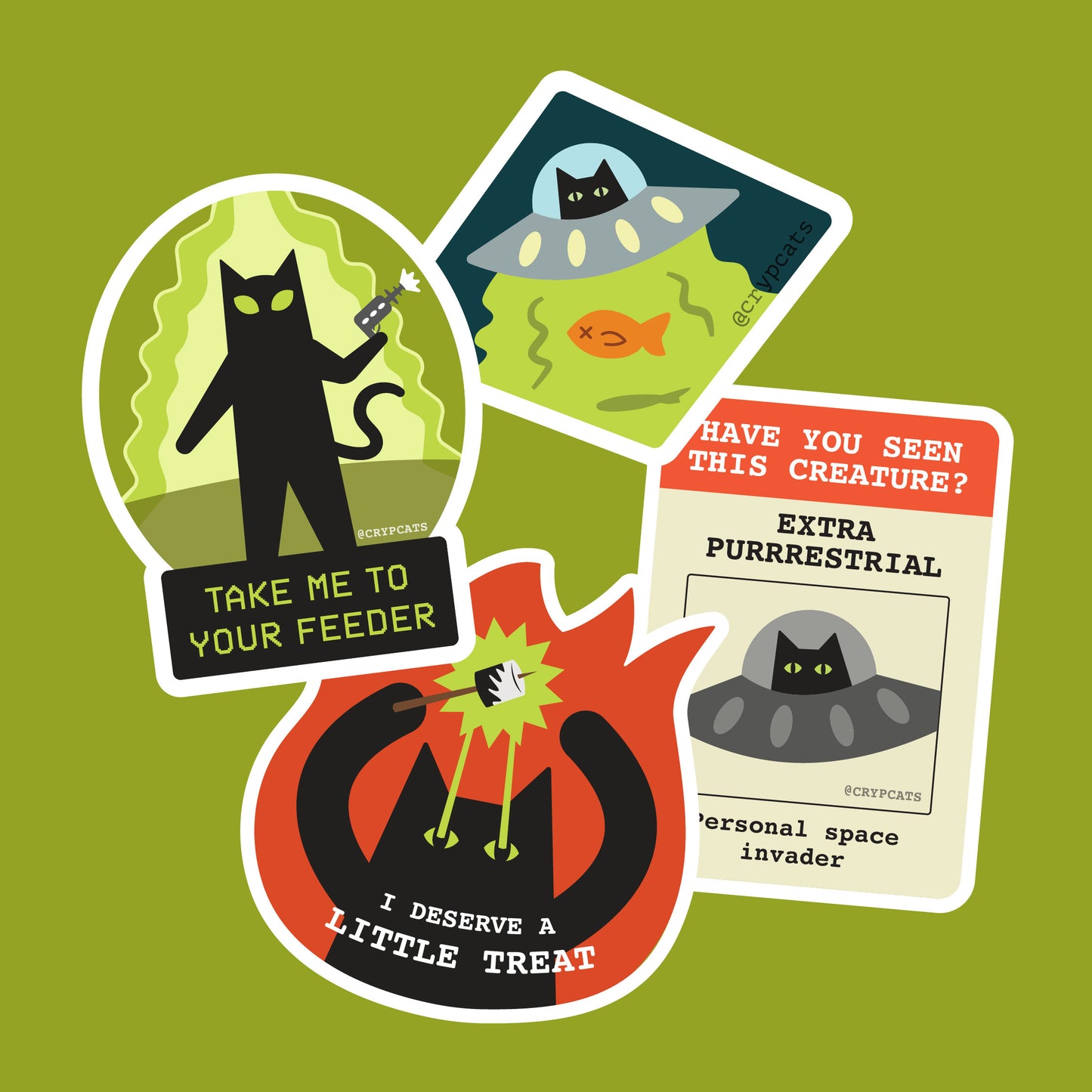 Extra Purrrestrial Sticker Pack