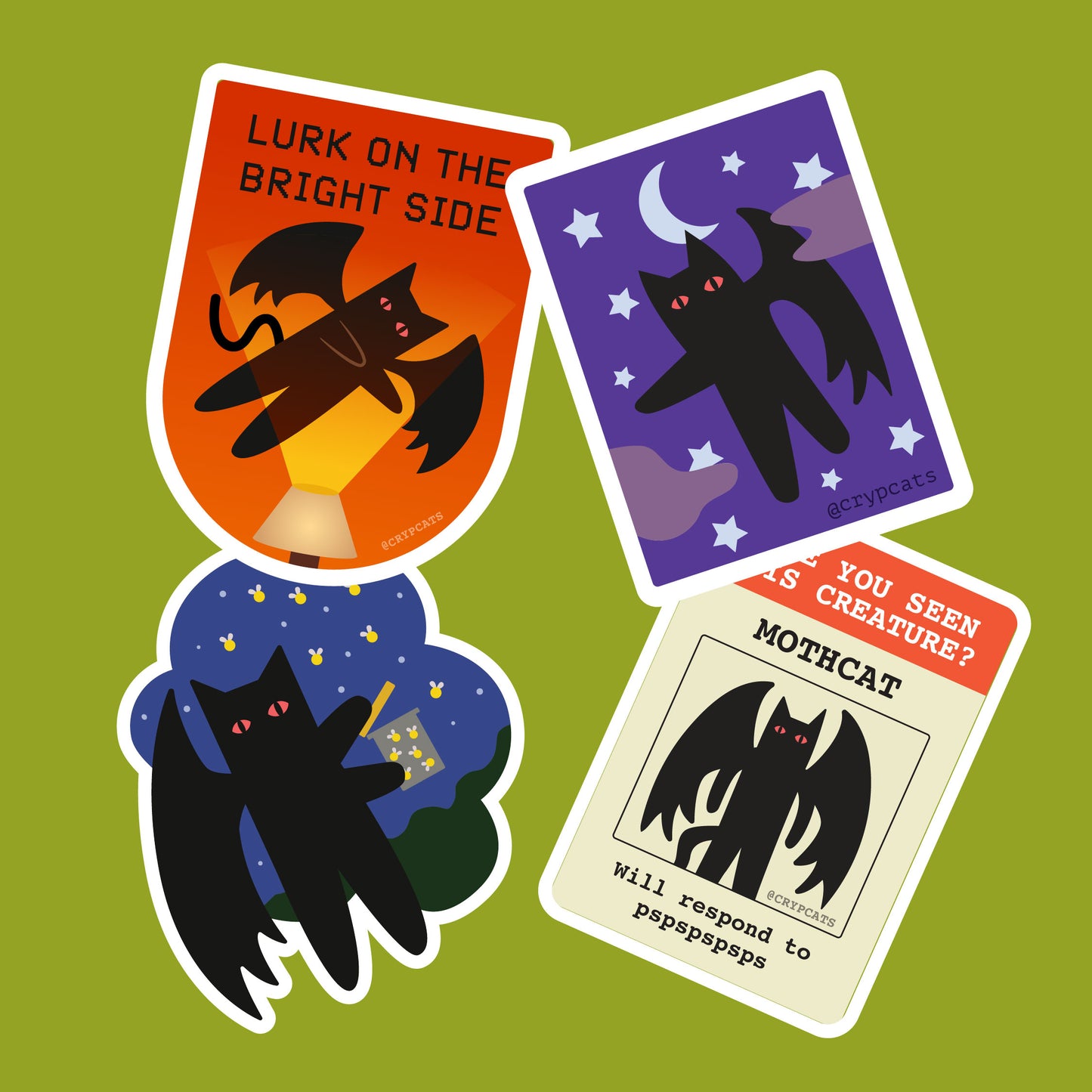 Mothcat Sticker Pack